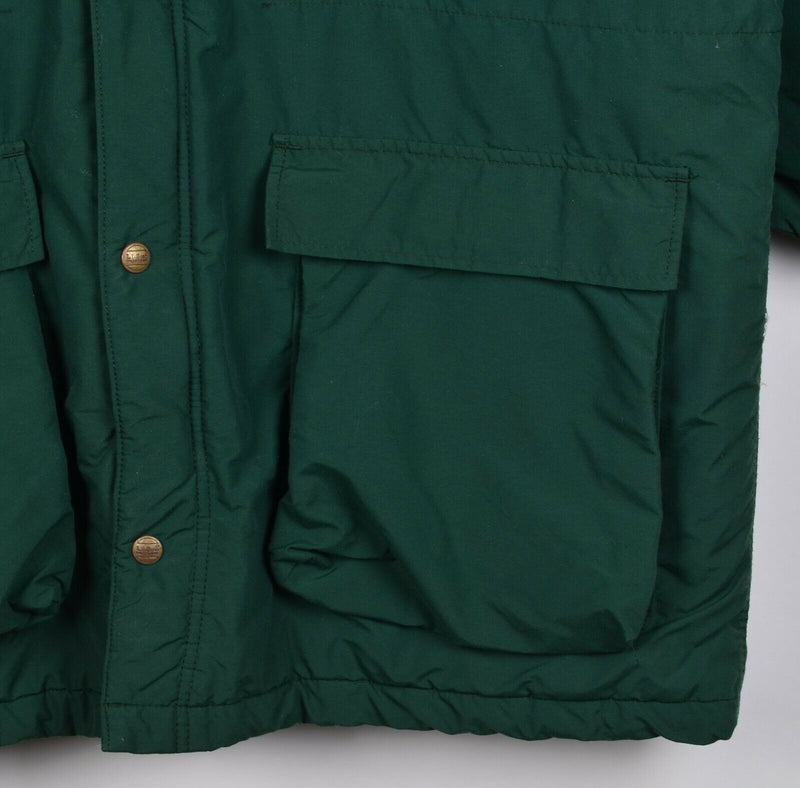 Vintage 80s LL Bean Men's Large Baxter State Parka Green Hooded Parka Jacket