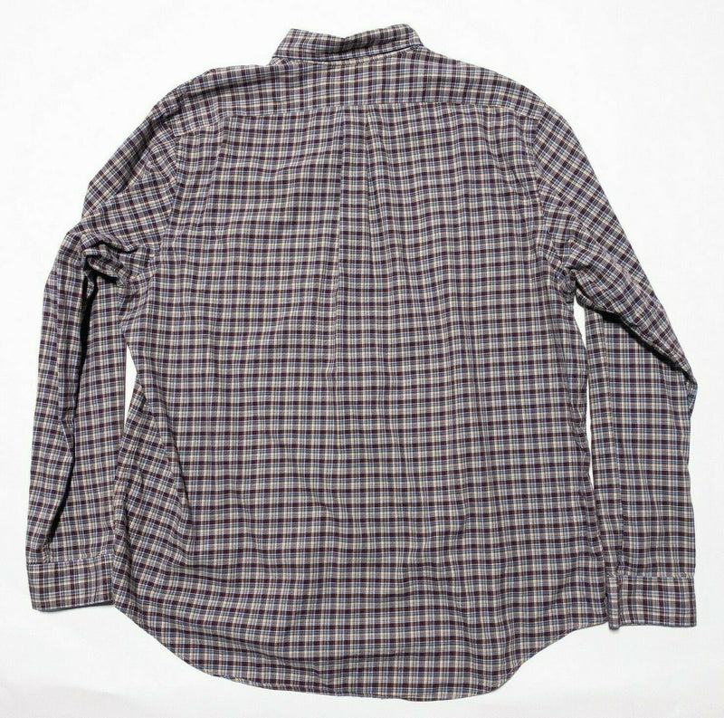 Polo Ralph Lauren Men's 2XL Brown Plaid Long Sleeve Button-Down Shirt