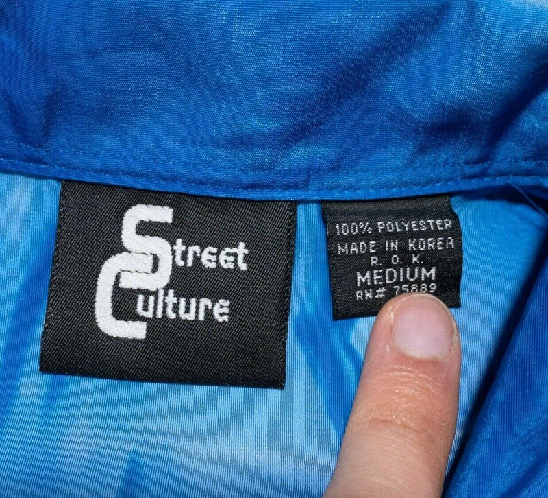 Street Culture Shirt Medium Men's Water Graphic Print Polyester Vintage 90s Y2K