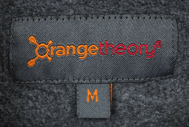 Orange Theory Adult Sz Medium Full Zip Heather Gray Fitness Hoodie Sweatshirt