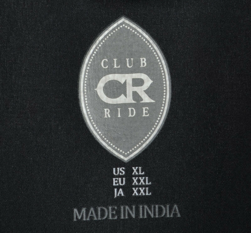Club Ride Men's Sz XL Pearl Snap Black Red Plaid Cycling Western Shirt Jersey