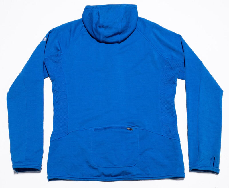 Icebreaker Merino Hoodie Men's Medium Full Zip GT 260 Long Sleeve Jacket Blue