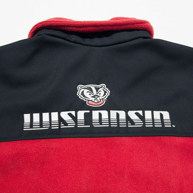 Wisconsin Badgers Men's XL Columbia Red Fleece Full Zip College NCAA Jacket