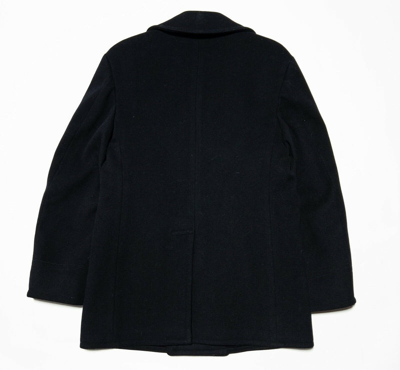 Vintage 1949 Naval Clothing Depot Peacoat Kersey Wool Navy Blue Men's 38 (XS)