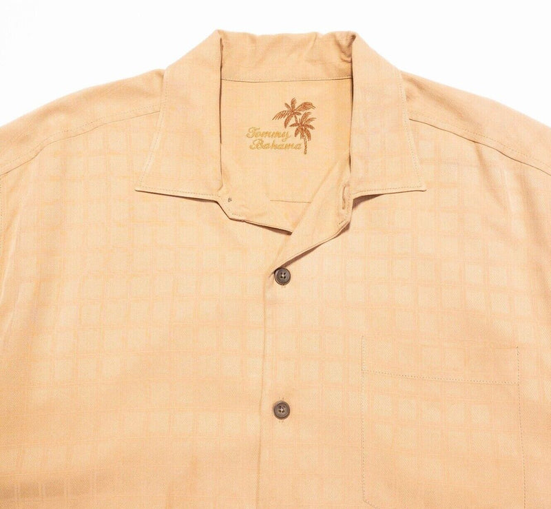 Tommy Bahama Embroidered Silk Shirt Medium Men's World's Most Interesting Parrot