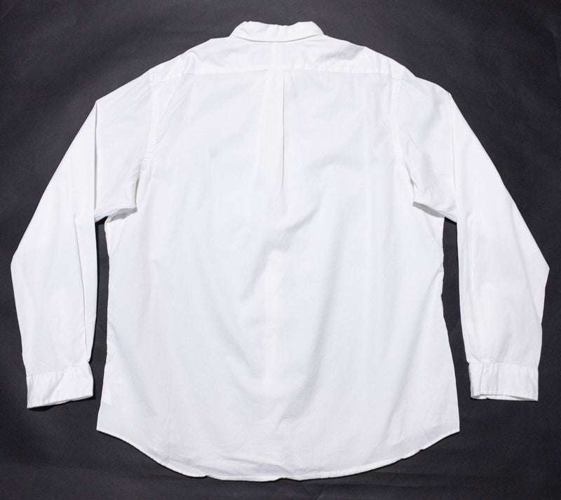 Polo Ralph Lauren Shirt Men's 2XL Solid White Featherweight Twill Button-Down