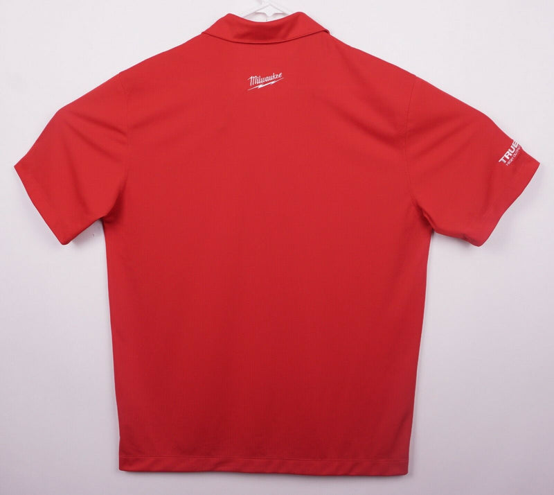 Milwaukee Tools Men’s Sz Large Nike Golf Embroidered Red Dri-Fit Golf Polo Shirt