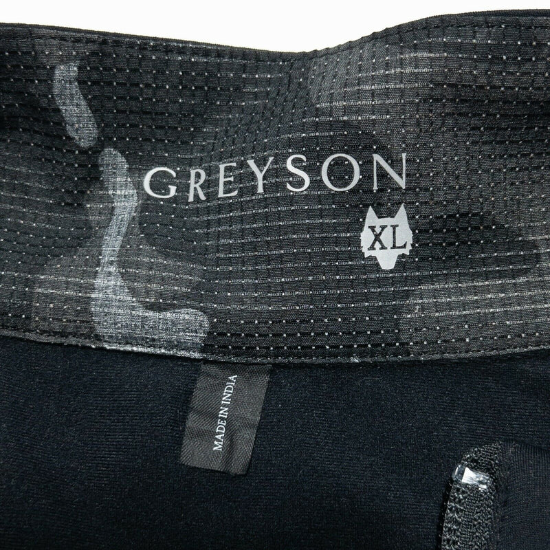 Greyson 1/4 Zip Golf Jacket Pullover Wicking Stretch Solid Black Men's XL