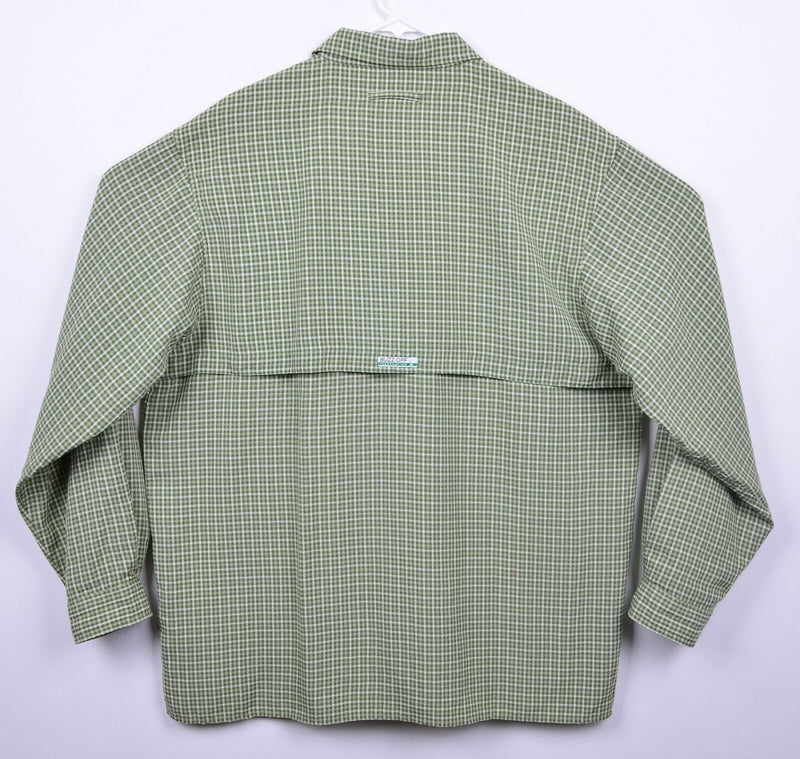 ExOfficio Men's XL Buzz Off Insect Shield Vented Green Plaid Long Sleeve Shirt