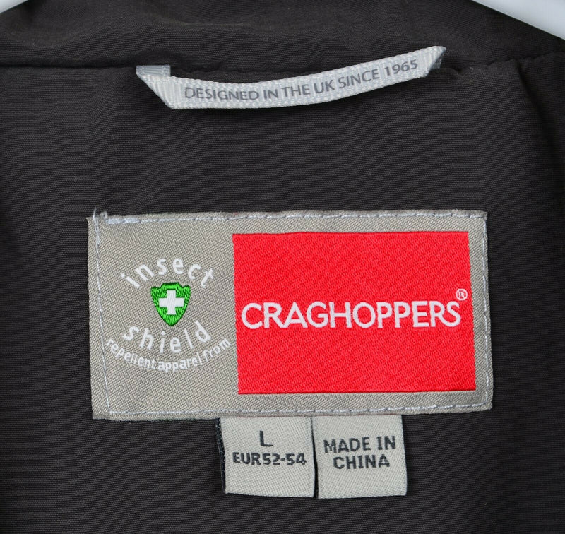 Craghoppers Insect shield Men's Sz Large Fishing Hiking Gray Multi-Pocket Vest