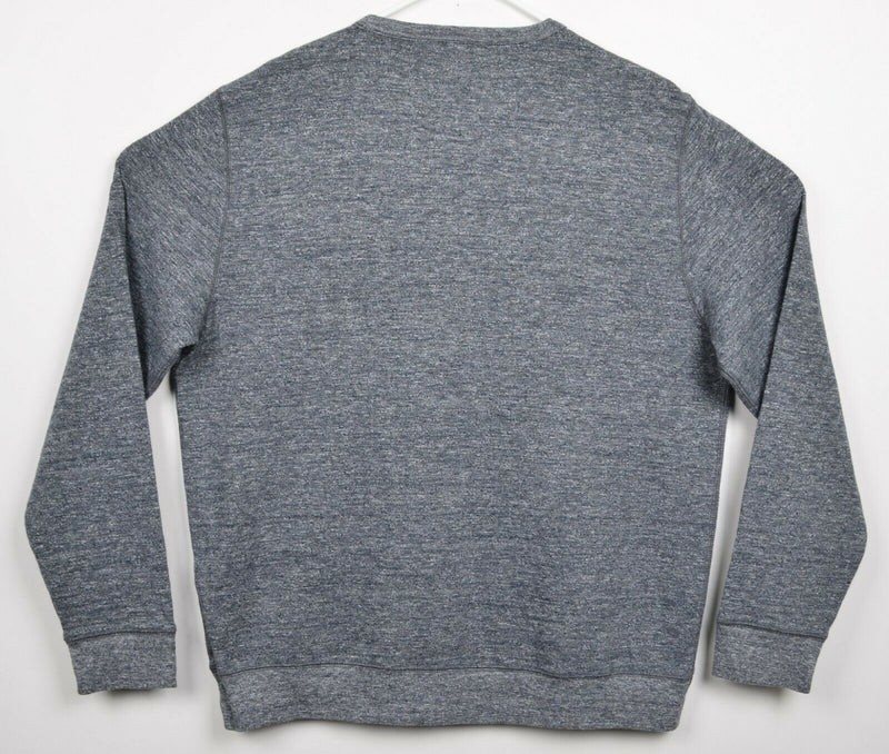 Faherty Men's Sz XL Heather Gray Crew Neck Pullover Cotton Poly Blend Sweatshirt