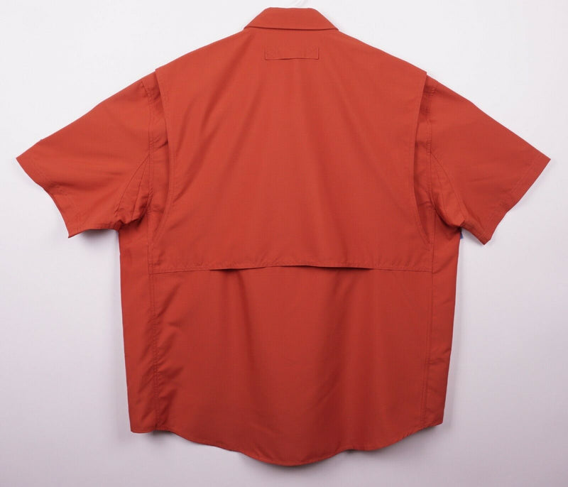 Duluth Trading Co Men's XL Vented Orange Fishing Hiking CoolPlus Action Shirt