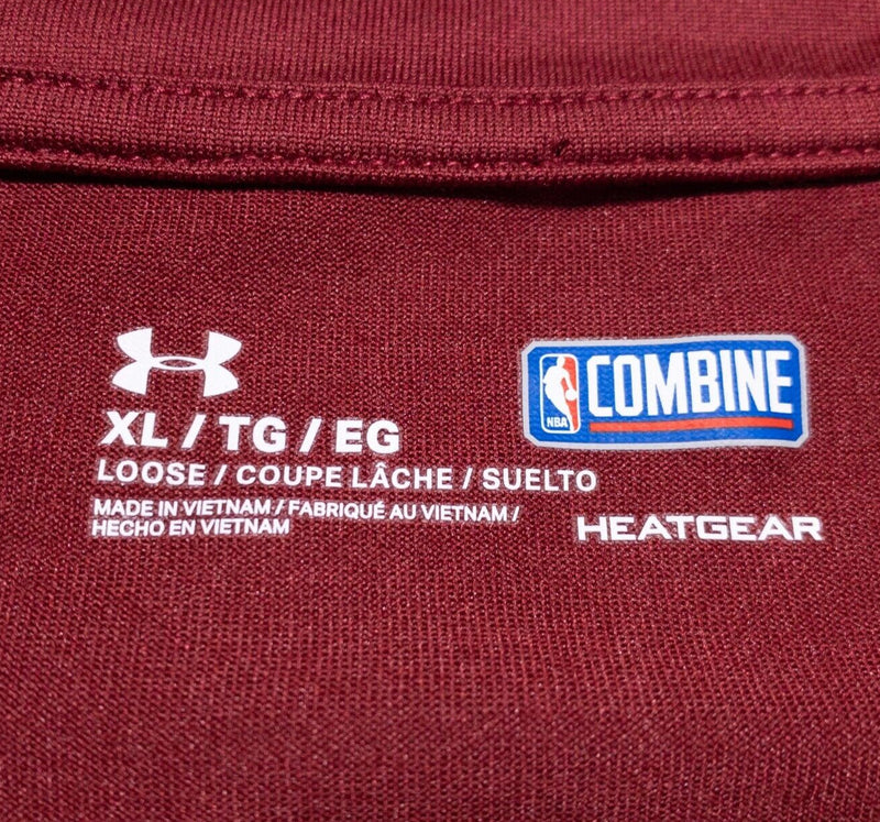 Cleveland Cavaliers Combine Men's XL Under Armour NBA HeatGear 1/4 ZIp Pullover