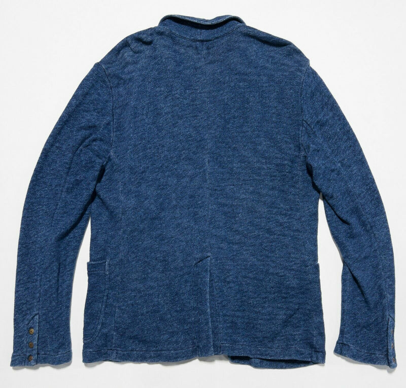 Faherty Men's XL Indigo Dyed Blue Blazer Sport Coat 2-Button Jacket