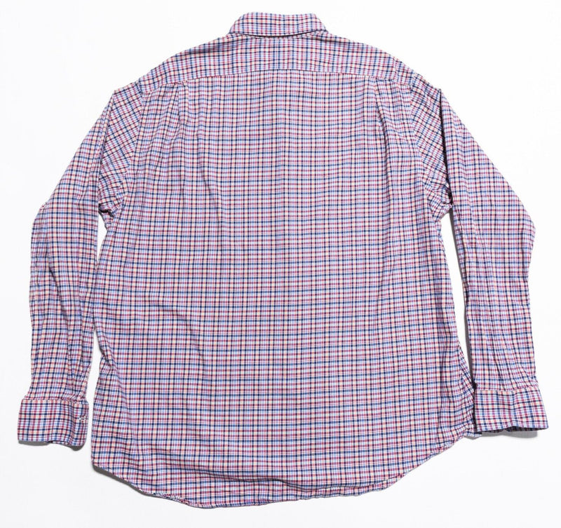 Polo Ralph Lauren Shirt Men's 2XL Classic Fit Long Sleeve Blue Red Plaid Check