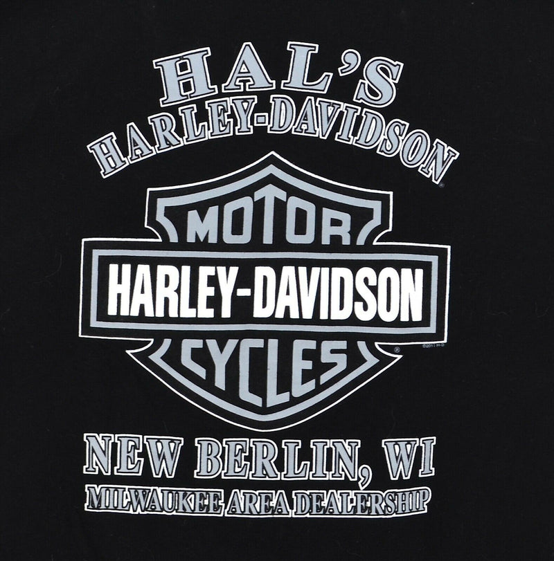 Harley-Davidson Men's Large Eagle Wings All Over Print New Berlin Black T-Shirt