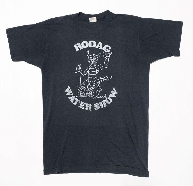Hodag Water Show Vintage T-Shirt Large Mens Sneakers 50/50 Black 80s Rhinelander