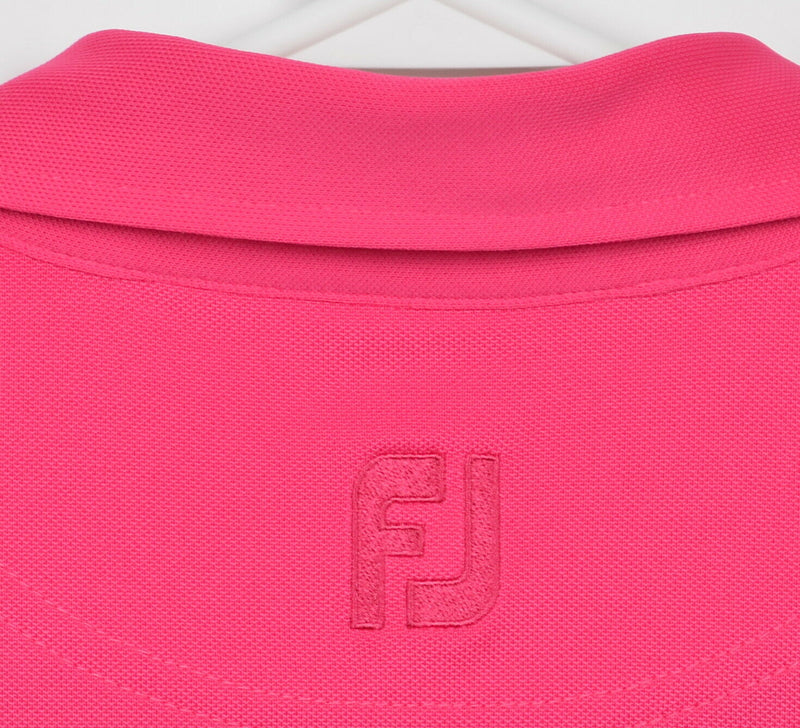 FootJoy Men's Large Solid Hot Pink FJ Golf Wicking Performance Polo Shirt