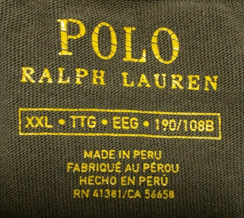 Polo Ralph Lauren Men's 2XL Solid Olive Green Lightweight Pullover Hoodie Shirt