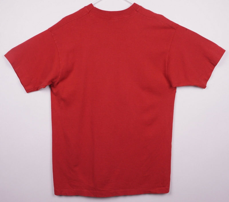 Vintage 90s UNLV Rebels Men's Sz Large Single Stitch Red Mascot Graphic T-Shirt