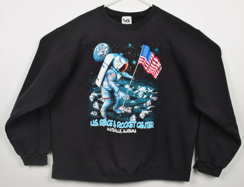 Vintage 90s US Space & Rocket Center Men's XL Moon Alabama Crewneck Sweatshirt