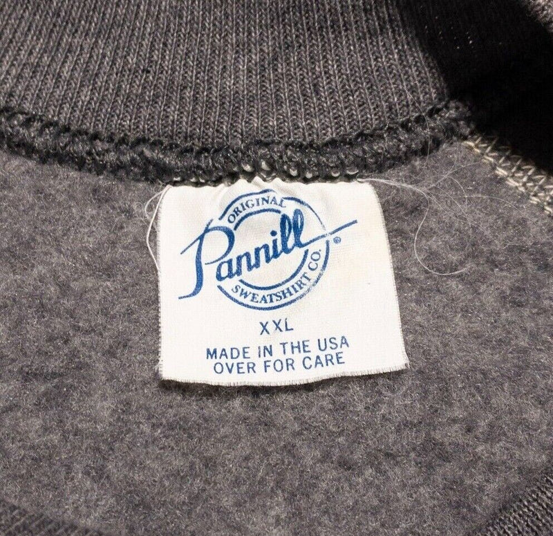 Vintage Pannill Sweatshirt Men's 2XL Fits Large Crewneck Gray Blank 80s USA