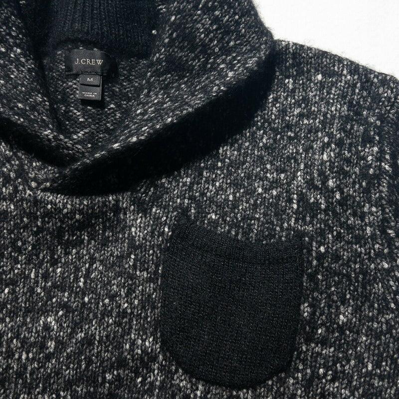J. Crew Men's Small/Medium (Shrunk) Wool Blend Elbow Pads Shawl Collar Sweater