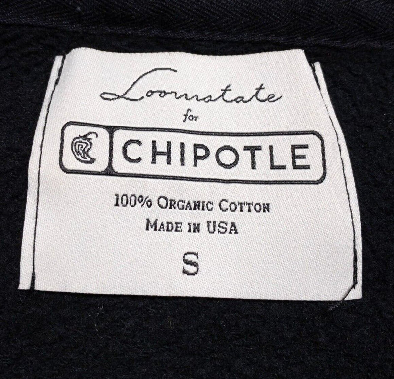 Chipotle Hoodie Women's Small Full Zip Sweatshirt Employee Farm Team Loomstate