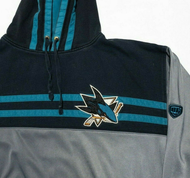 San Jose Sharks Hoodie Men XL Old Time Hockey Gray Pullover Causeway Collection