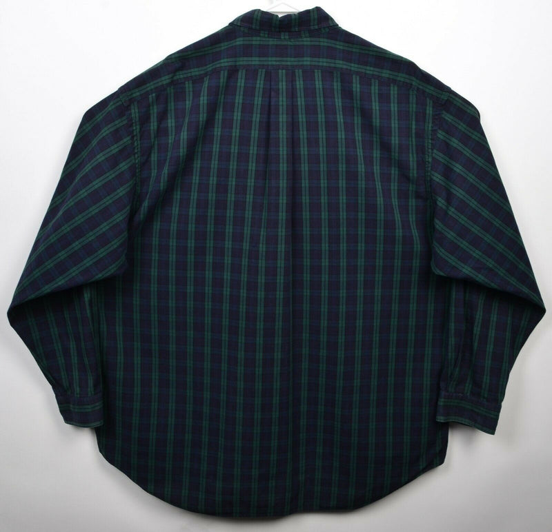 Polo Ralph Lauren Men's 2XL "Big Shirt" Navy Blue Green Button-Down Shirt