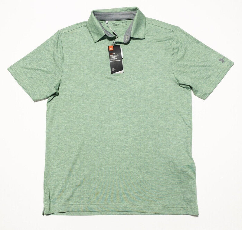Under Armour Polo Medium Loose Men's HeatGear UA Golf Shirt Wicking Green New