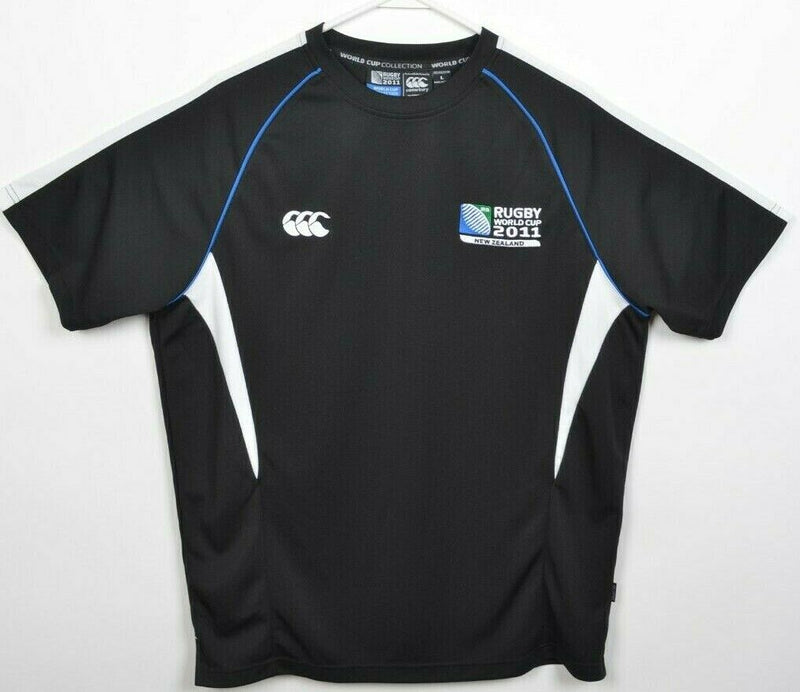 Canterbury Men's Large Rugby World Cup 2011 New Zealand Black Crewneck Jersey