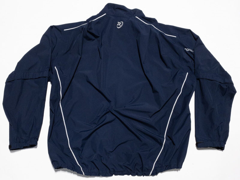 Winged Foot Jacket Men's 2XL Zero Restriction Full Zip Golf Navy Blue Wind Rain