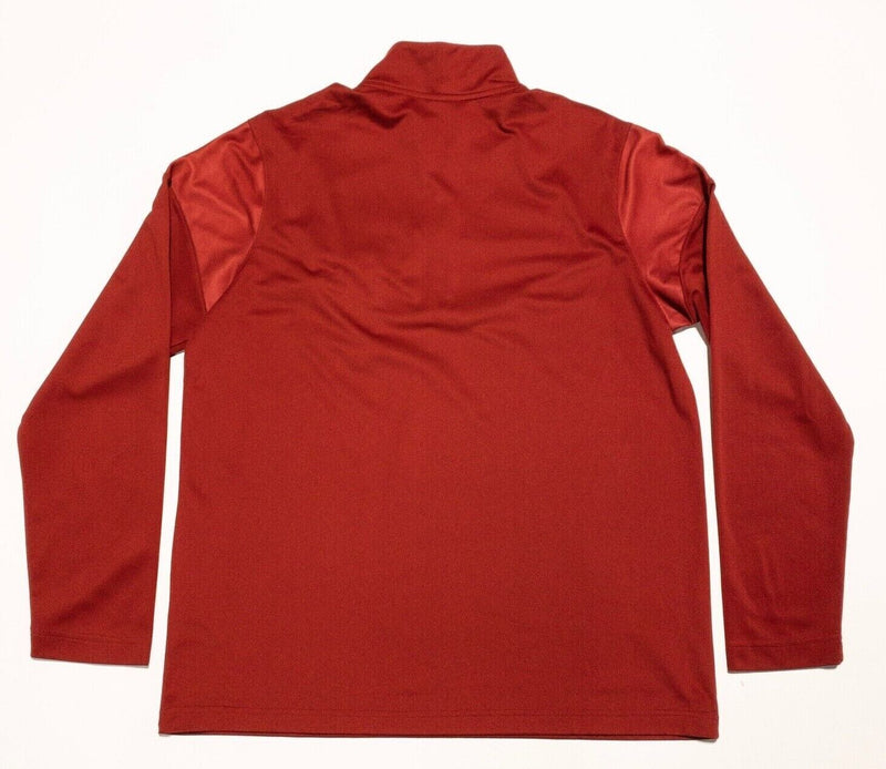 Alabama Crimson Tide Jacket Men's Large Nike 1/4 Zip Pullover Red Team Issue