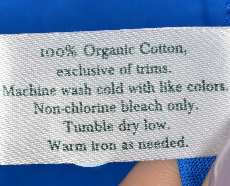 Criquet Men's XL Solid Blue Golf Organic Cotton Pocket Polo Shirt Dunlop