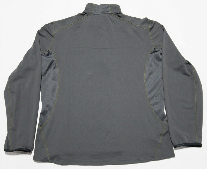 Salomon Men's XL AdvancedSkin Warm Gray Mesh 1/4 Zip Lightweight Cycling Jacket