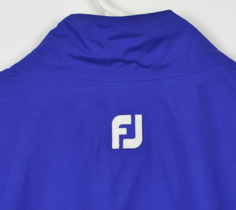 FootJoy Men's Large Half-Zip Violet Blue Short Sleeve Windshirt Golf Jacket