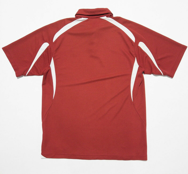 Oklahoma Sooners Men's Large Nike Team Issue Crimson Red Fit Dry Polo Shirt