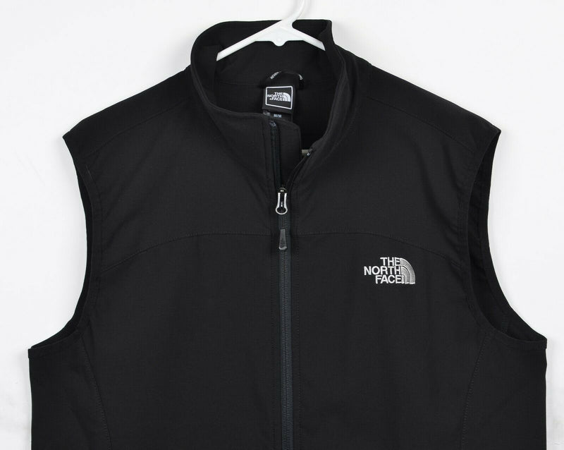 The North Face Men's Medium Nimble Solid Black Full Zip TNF Softshell Vest