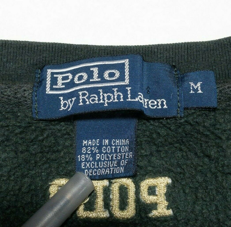 Polo Ralph Lauren P Crewneck Sweatshirt Green Preppy Collegiate Men's Medium