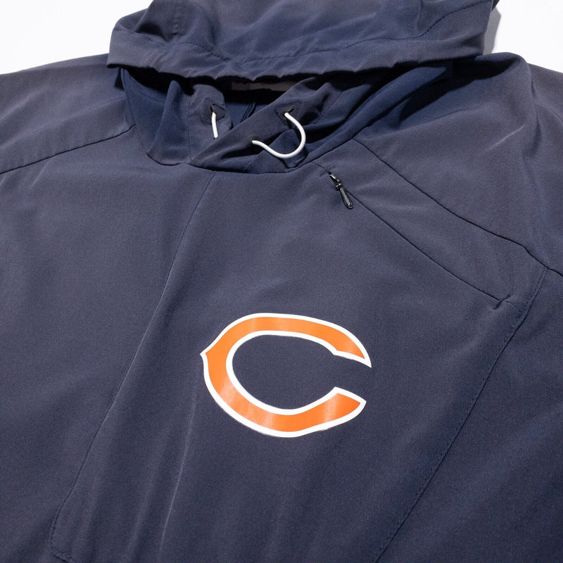 Chicago Bears Team Issue Men's XL Nike Hoodie Player Worn Blue On Field NFL