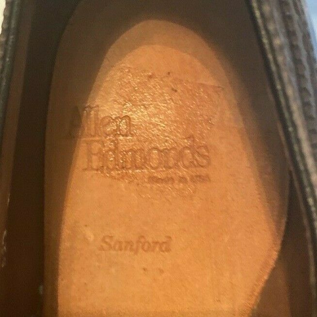 Allen Edmonds "Sanford" Men's Sz 8.5D Burgundy Leather Cap Toe Dress Shoes