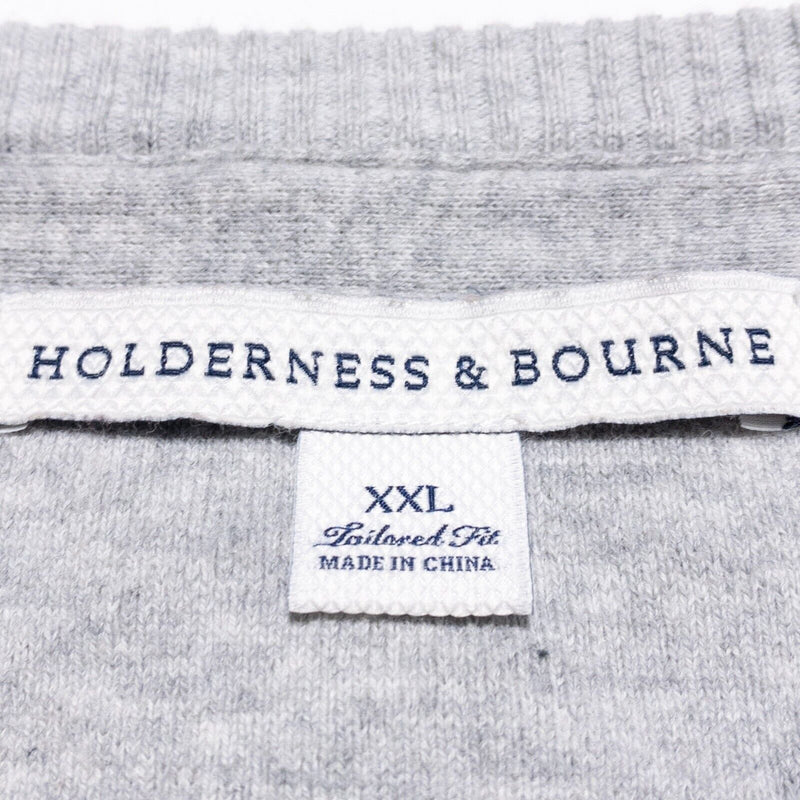 Holderness & Bourne Sweatshirt Men's 2XL Tailored Fit Pullover Quilted The Ward