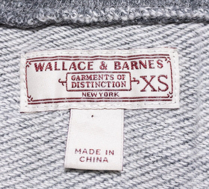Wallace & Barnes Cardigan Sweater Men's XS Shawl Neck Gray Button-Front