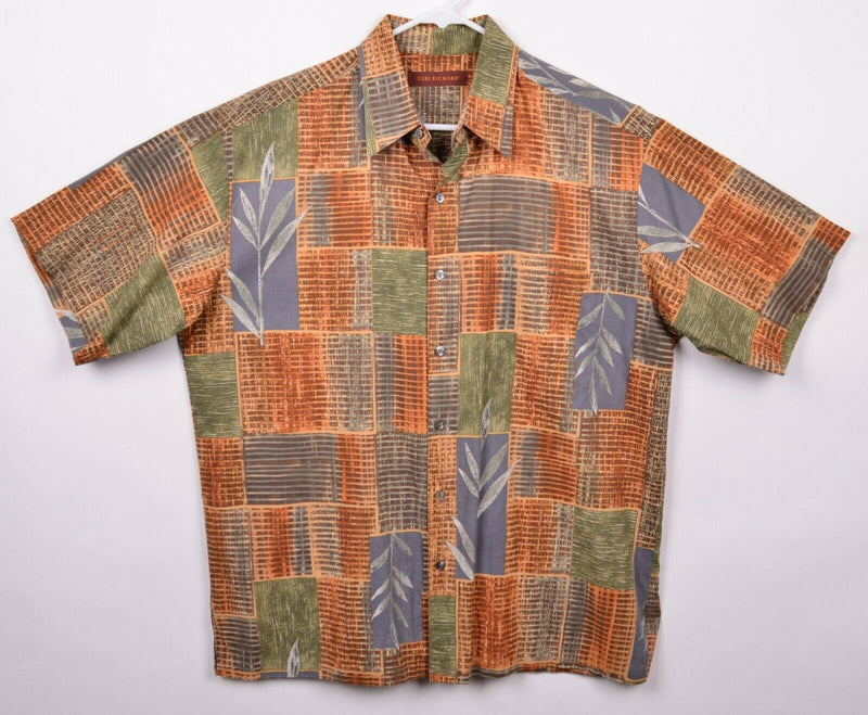 Tori Richard Men's Sz Medium 100% Cotton Lawn Floral Hawaiian Aloha Shirt