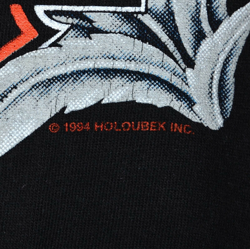 Vintage 1994 Harley-Davidson Men's Medium Rose Logo Black Single Stitch T-Shirt