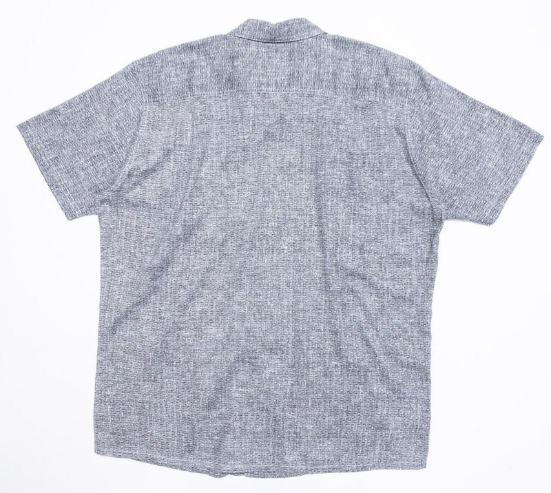 Patagonia Hemp Shirt Large Men's Migration Gray Geometric Button-Front Casual