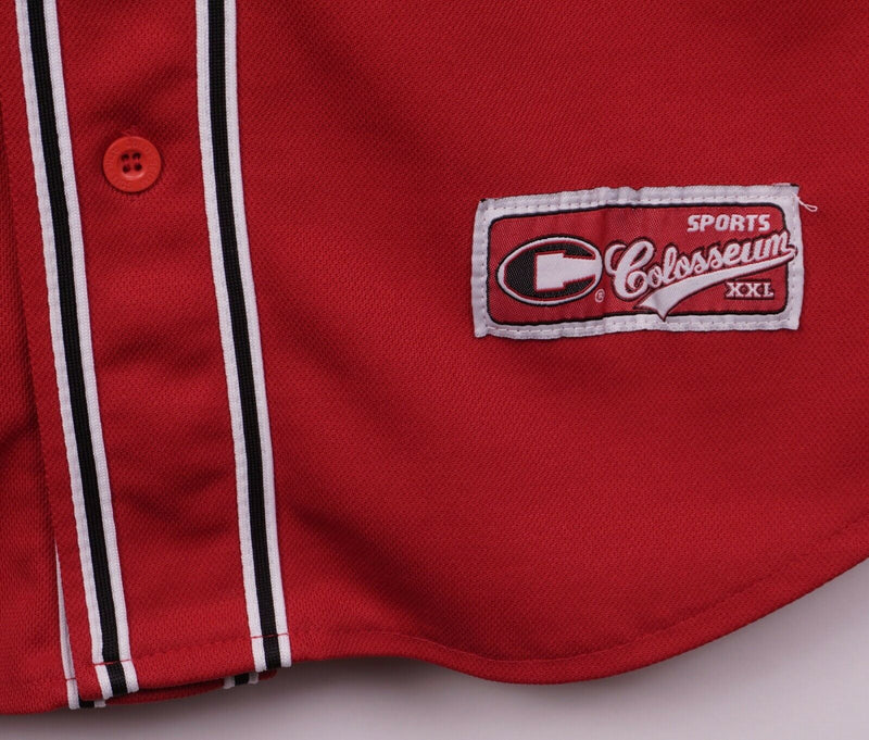 Wisconsin Badgers Men's XL Red Bucky Colosseum Sewn NCAA Baseball Jersey