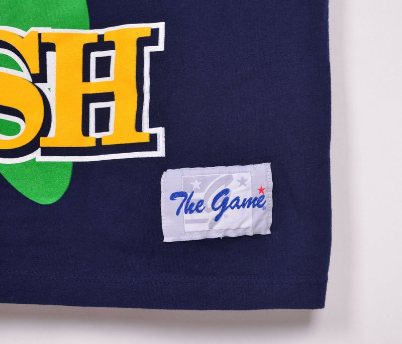 Vintage 90s Notre Dame Men's XL Big Shamrock Fighting Irish The Game T-Shirt
