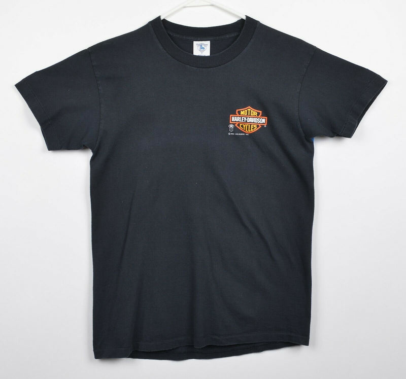 Vintage 1987 Harley-Davidson Men's Sz Medium HOG Owners Group Bar Shield T-Shirt